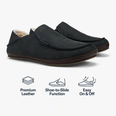 Moloā Slipper - Black / Dk Java